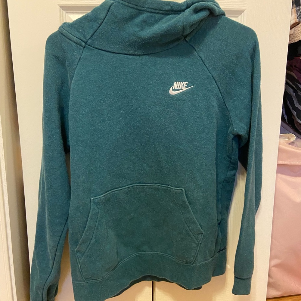 Nike Women's Teal Hoodie Sweatshirt